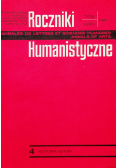 Roczniki Humanistyczne Tom XXXV