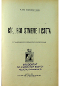 Bóg jego istnienie i istota, 1929 r.