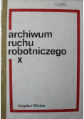 Archiwum ruchu robotniczego X