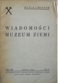 Wiadomości Muzeum Ziemi nr 1/2 1939 r.