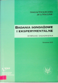 Badania sondażowe i eksperymentalne