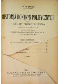 Historja doktryn politycznych, 1923 r.