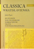 Classica wratislaviensia ze studiów nad technikami narracyjnymi Tacyta wypowiedzi proleptyczne 23