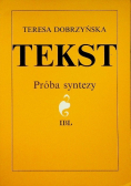 Tekst Próba syntezy