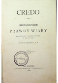 Credo Chrześcijańskie Prawdy Wiary 1885 r.