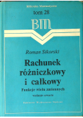 Rachunek różniczkowy i całkowy Funkcje wielu zmiennych