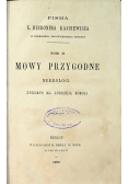 Mowy Przygodne Tom II 1870 r.