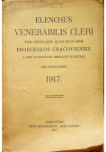 Elenchus Venerabilis Cleri 1917 r.