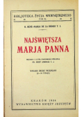 Najświętsza Marja Panna 1934 r.