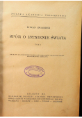 Spór o istnienie świata 2 Tomy 1947r