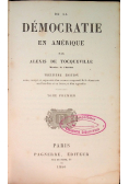 De La democratie en Amerique, 1850 r.