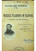 Wiedza tajemna w Egipcie 1898 r.