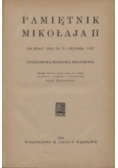 Pamiętnik Mikołaja II 1924 r.