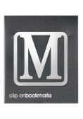 Metalowa zakładka - Litera M Clip-on