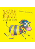 Szara krowa w żółte paski