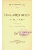 Kazanie o męce pańskiej 1907 r.