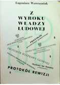 Z wyroku władzy ludowej