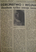 Dzieciństwo i wojna