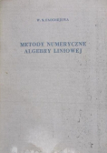 Metody numeryczne algebry liniowej
