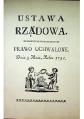 Ustawa Rządowa Prawo uchwalone dnia 3 maia 1791r