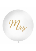 Balon Mrs 1m biały