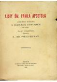 Listy św Pawła Apostoła 1929r