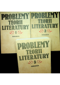 Problemy teorii literatury Tom I do III