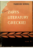Zarys Literatury Greckiej Tom II