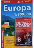Europa atlas samochodowy plus Pierwsza Pomoc