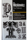 Pan Tadeusz Lekcja literatury