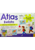 Atlas Świata  + Plakat z mapą + Puzzle