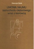 Umowa Najmu samochodu ciężarowego wraz z kierowcą