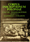 Corpus Inscriptionum Poloniae tom VIII zeszyt 6