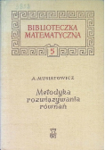 Metodyka rozwiązywania równań