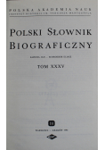 Polski słownik biograficzny tom XXXV
