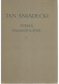 Śniadecki Pisma Filozoficzne Tom I