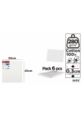 Tablica malarska 30x30x0,3cm 280G/m2 (6szt)
