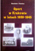 Sport w Krakowie w latach 1939 - 1945 + Autograf Chemicz