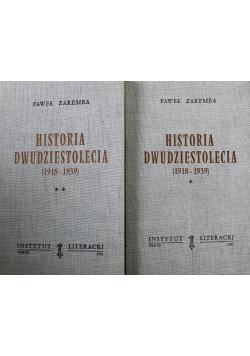 Historia dwudziestolecia 1918 1939 Tom I i II