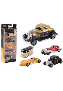 Samochód metalowy Hot Rod 5-pack