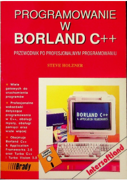 PROGRAMOWANIE W BORLAND C++ Steve Holzner