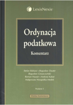 Dauter Bogusław - Ordynacja podatkowa: Komentarz
