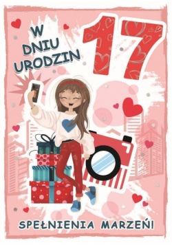Karnet urodziny 17