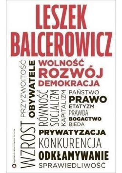 Wolność rozwój demokracja autograf Balcerowicz