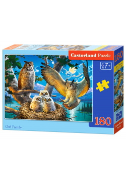 Puzzle Owl Family 180