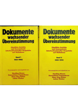 Dokumente wachsender Übereinstimmung Band 1 i 2
