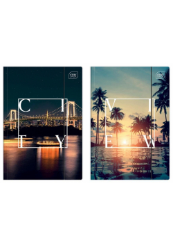 Teczka z gumką A4+ UV Travel (10szt)