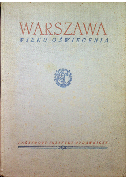 Warszawa wieku oświecenia