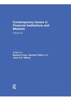 Contemporary Issues in Financial Institutions and Markets
