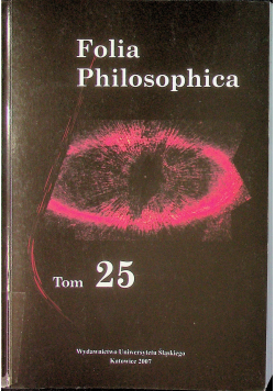 Folia philosophica tom 25